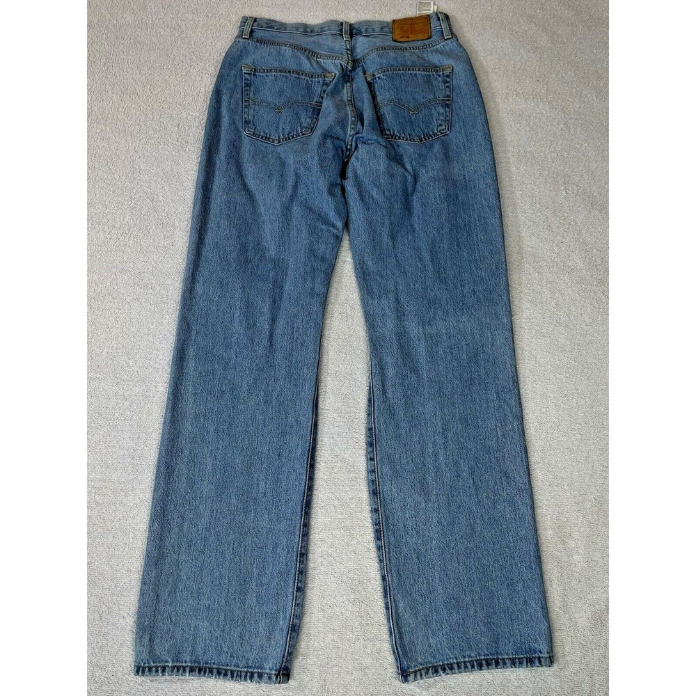 Levi's Premium 501 '90s Selvedge Jeans Women's W28 L32 Big E Destroyed Mid-Rise - Picture 3 of 16